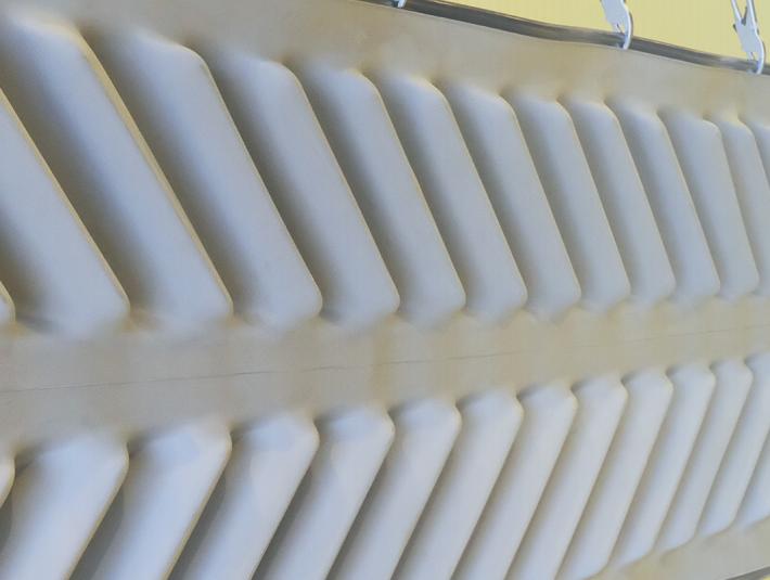 La membrane d’étanchéité de l’arche de confinement de la centrale nucléaire de Tchernobyl